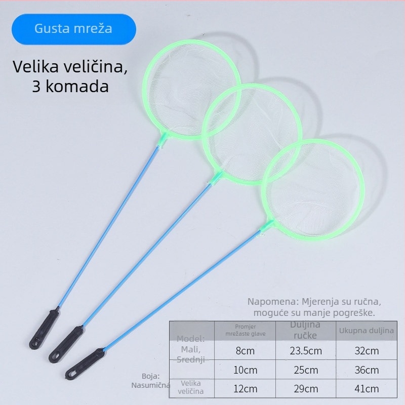 Mreža za hvatanje riba u akvariju, mala okrugla mreža