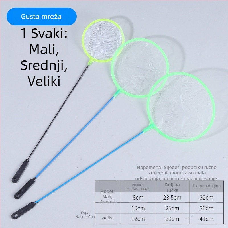 Mreža za hvatanje riba u akvariju, mala okrugla mreža