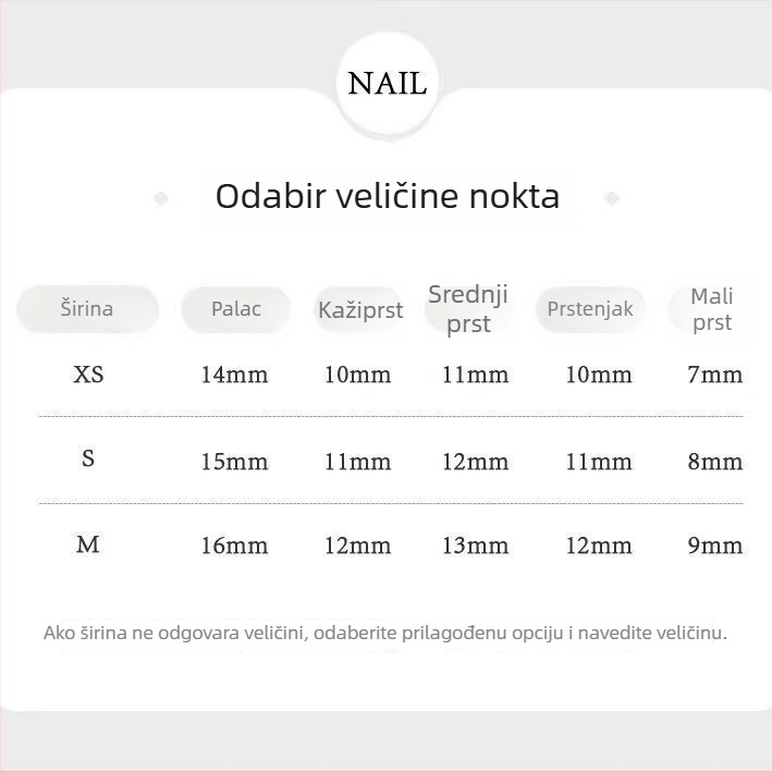 Polu ručno izrađeni nokti u nude nijansi, jednobojni, set od 10 komada