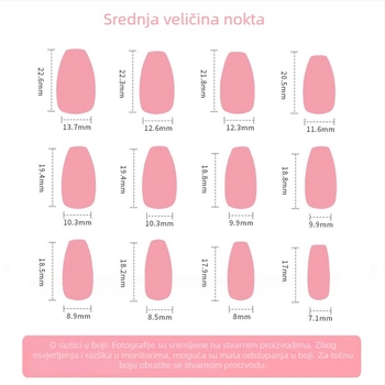 Nepravilne plave francuske nokte s perlama, balet inspiriran dizajn, ledeno proziran završetak