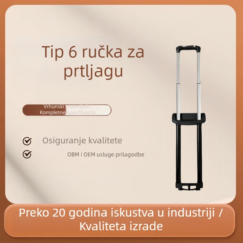 Ugrađena teleskopsku ručku za prtljagu — metalni dodatak za kufere i kozmetičke torbe, prilagođeno velikim narudžbama