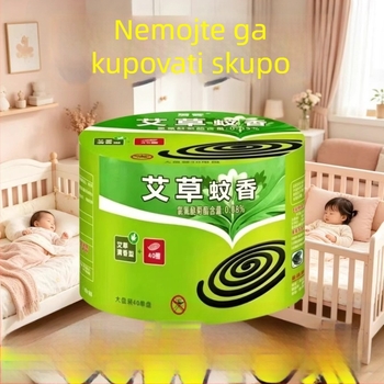 Artemisia incenso protiv komaraca, velika kućna paketa, bez dima, svjež miris, 40 spirala