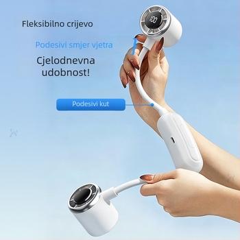 Ventilator oko vrata, 2026 novi model, mini prijenosni ventilator s dugim trajanjem baterije