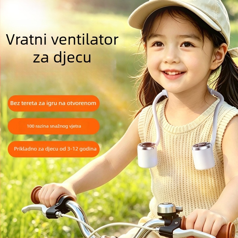 Ventilator oko vrata, 2026 novi model, mini prijenosni ventilator s dugim trajanjem baterije