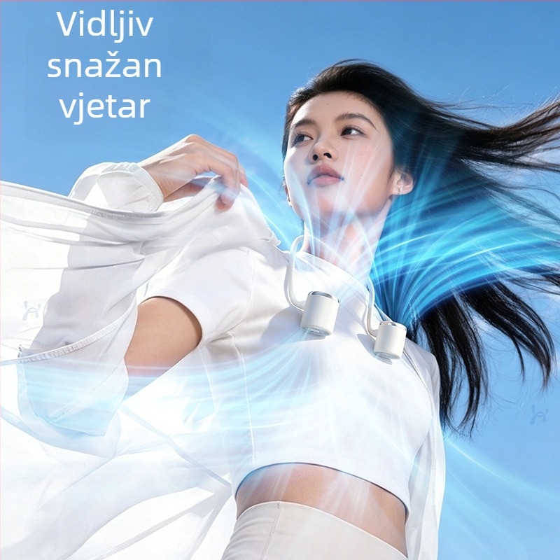 Ventilator oko vrata, 2026 novi model, mini prijenosni ventilator s dugim trajanjem baterije