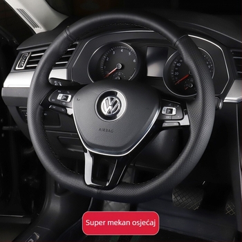 Kožna ručna šivana navlaka za volan za Volkswagen Tiguan L, Magotan B8, Sagitar, Bora, Lavida Plus i Passat