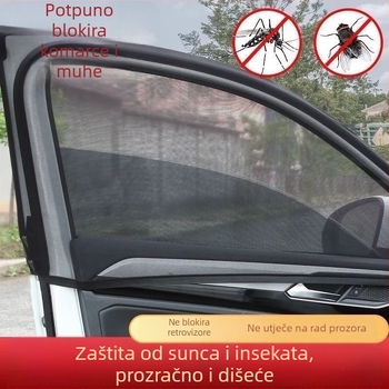 Automobilska mreža protiv komaraca i prozorna zavjesa koja diše, zaštita od sunca i toplinska izolacija