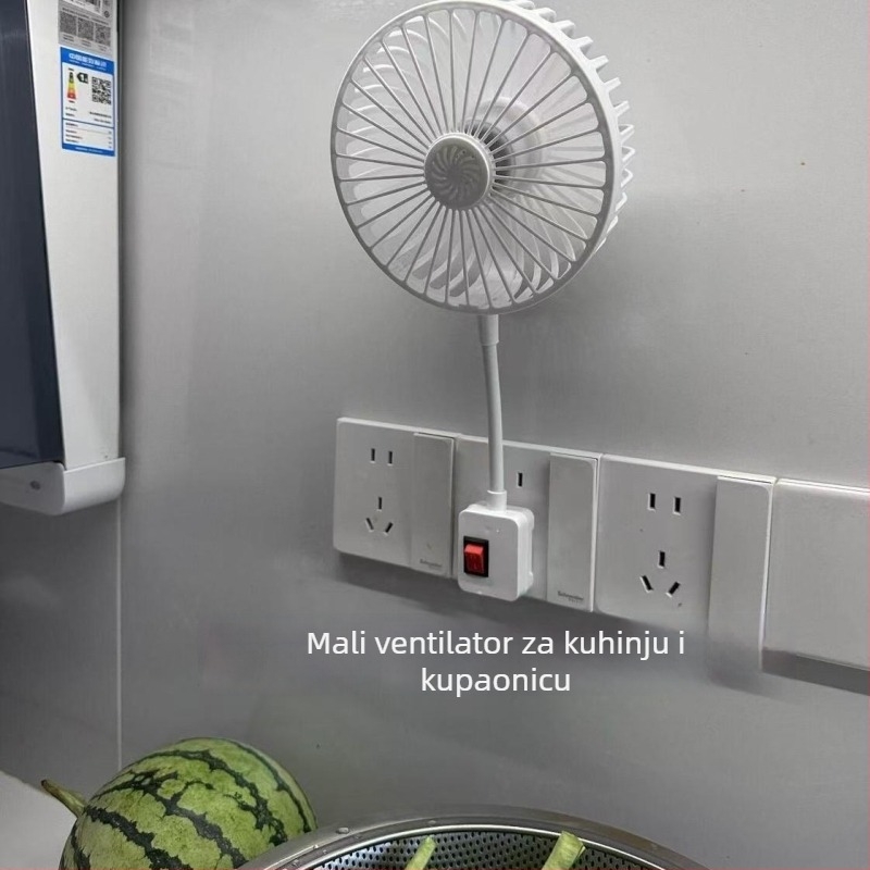 Stolni i zidni ventilator s fleksibilnim crijevima, tih rad, za ured, dom, kuhinju i kućnu upotrebu, s difuzorom mirisa