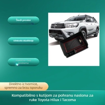 Kutija za skladištenje u središnjoj konzoli za Toyota Hilux (2015–2021)