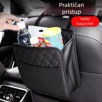 Kožni organizator stražnjeg dijela sjedala automobila — viseća torba za pohranu, višenamjenski i vodootporan