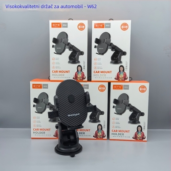 W62 držač za telefon u automobilu sa usisnom čašom, univerzalni nosač navigacije, otporan na podrhtavanje i stabilan