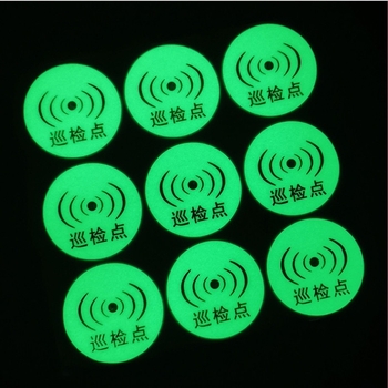 Kemi Glow-in-the-Dark oznaka točke patroliranja, svjetlozelena samoljepljiva naljepnica za provjere, stroj za drobljenje papira