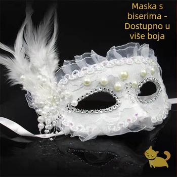 Maska za Halloween party cosplay, polumaska za lice za odrasle i djecu, starinski stil za izvedbe