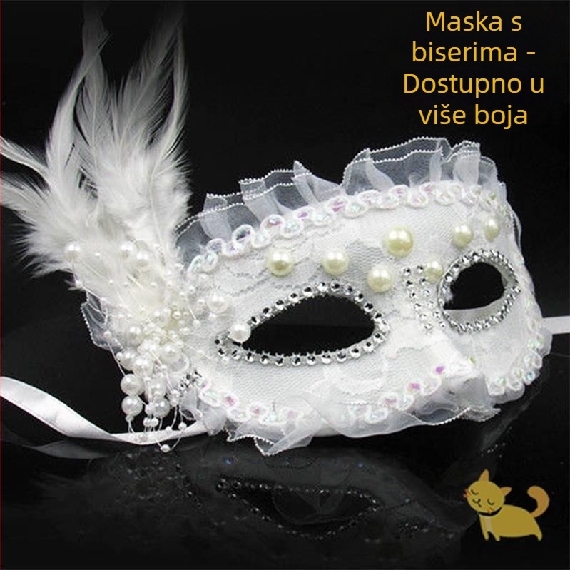 Maska za Halloween party cosplay, polumaska za lice za odrasle i djecu, starinski stil za izvedbe