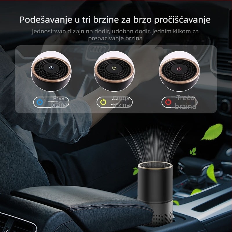 Pročišćivač zraka za automobil s negativnim ionima, USB napajanje, oksigen bar