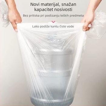 Jednokratna torba za kružnu kadu, debeli plastični zaštitni sloj, za djecu i odrasle, sklopiva posuda