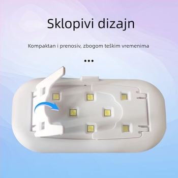 LED UV lampa za nokte – fototerapijski uređaj, brzo UV učvršćivanje, bijela, model XX-UV8