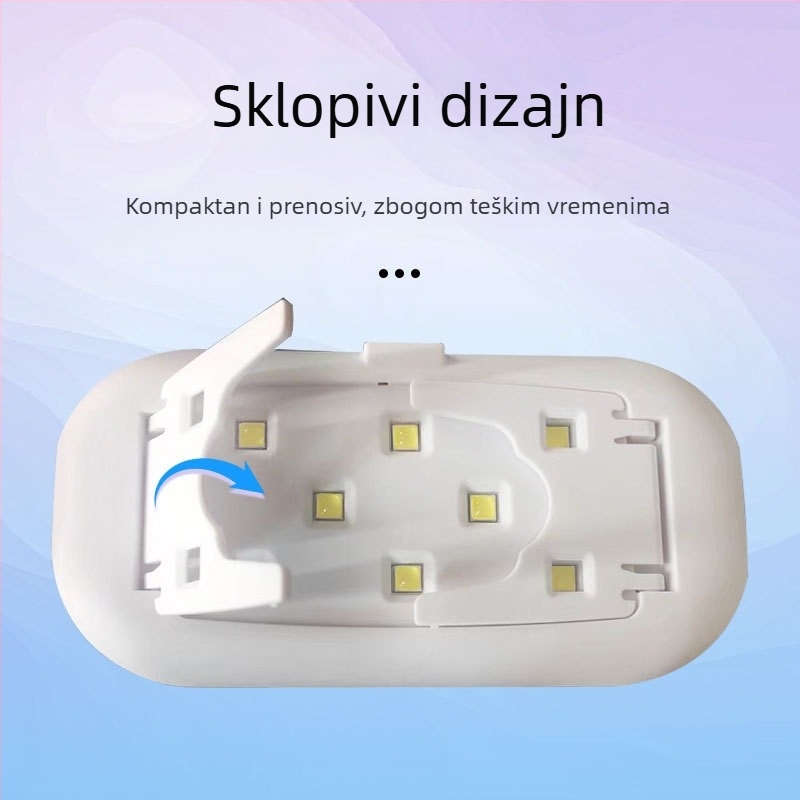 LED UV lampa za nokte – fototerapijski uređaj, brzo UV učvršćivanje, bijela, model XX-UV8
