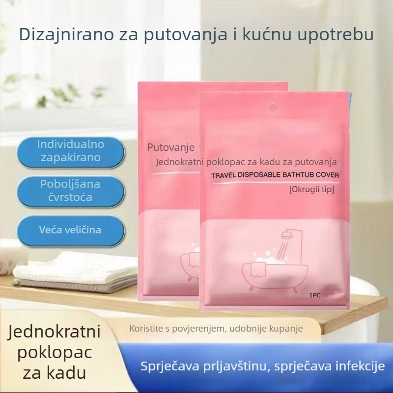 Jednokratna vrećica za kadu, debela za putovanja, za hotele i smještaj, vrećica za kupanje stopala