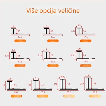 Aluminijska legura – I-oblika završna tračnica za drveni panel i zidni panel, I-oblik klips traka, integrirana metalna dekorativna traka
