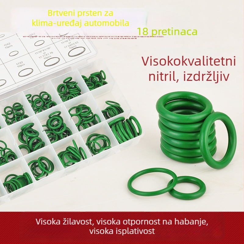 270 komada silikonskih O-prstena otpornih na koroziju za automobilsku klimatizaciju i kompresor