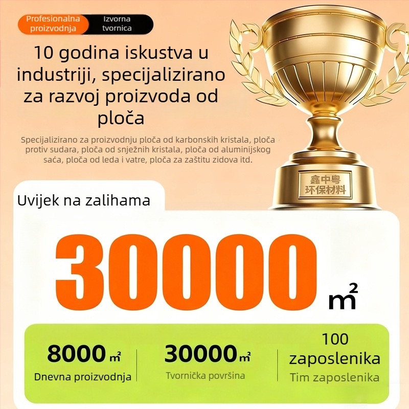 Zidni dekorativni panel s drvenim uzorkom u karbon kristal, rešetka od vlakana bambusa-drvo i metalni dekorativni panel