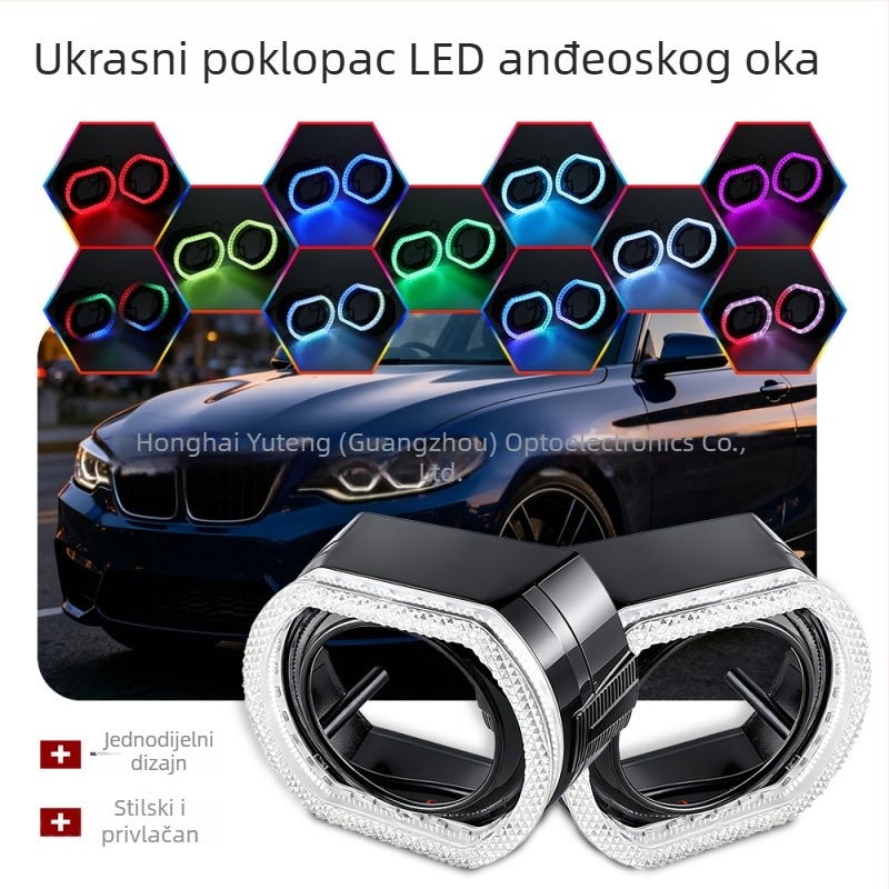 2,5 inča jedinstveni dekorativni LED far Pegasus Angel Eye s integriranom zaštitom i Bluetooth lećom
