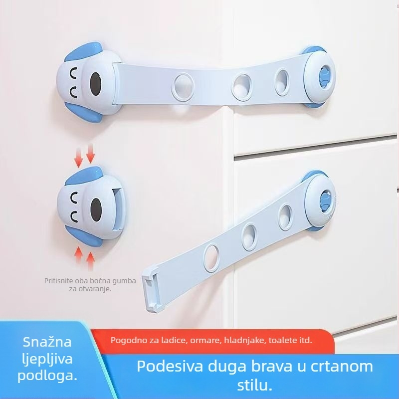 Dječje sigurnosne brave – 3 komada (slučajne boje)