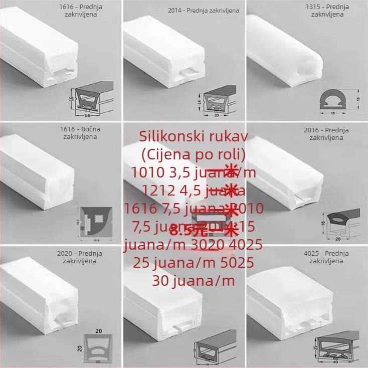 LED ugrađena svjetlosna traka s aluminijskim kanalom za stepenice i ormariće, 12 V, 2835 LED, 80° snop, 51–60 W