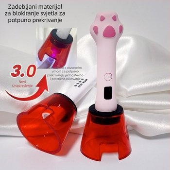 Plastični zaštitnik za lampu za nokte, kompaktna prijenosna zaštita za sušenje gel noktiju