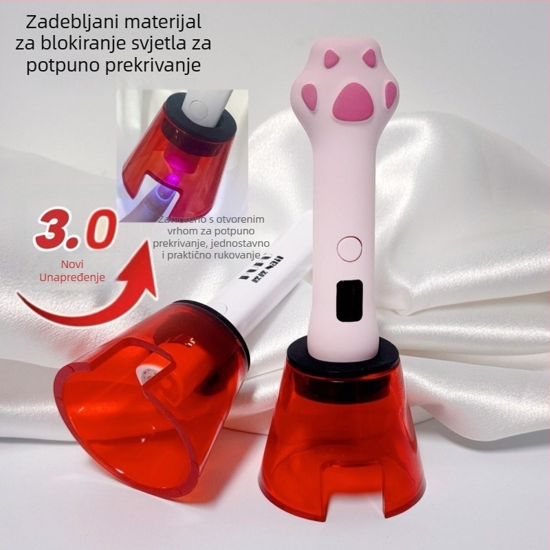 Plastični zaštitnik za lampu za nokte, kompaktna prijenosna zaštita za sušenje gel noktiju