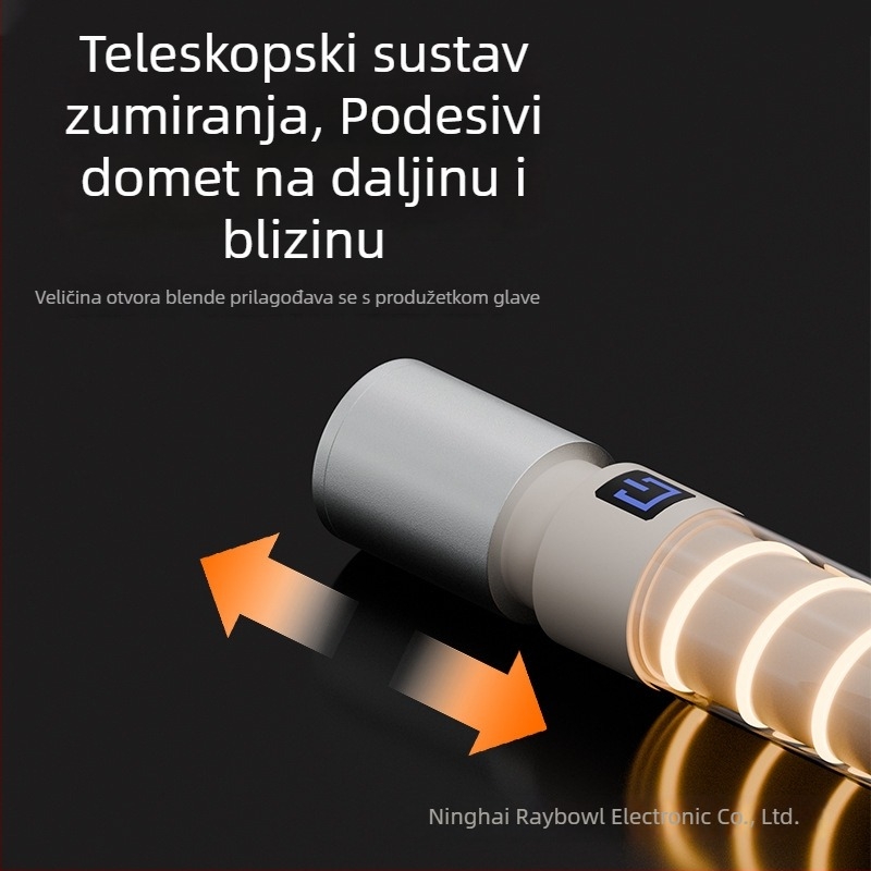 Nova LED kompaktna svjetiljka s bočnim osvjetljenjem od 360° i kukom, Type-C difuzor mekog svjetla, zum funkcija, kamping svjetlo