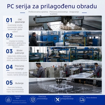 LED difuzni panel mliječno bijele boje, polikarbonat (PC)