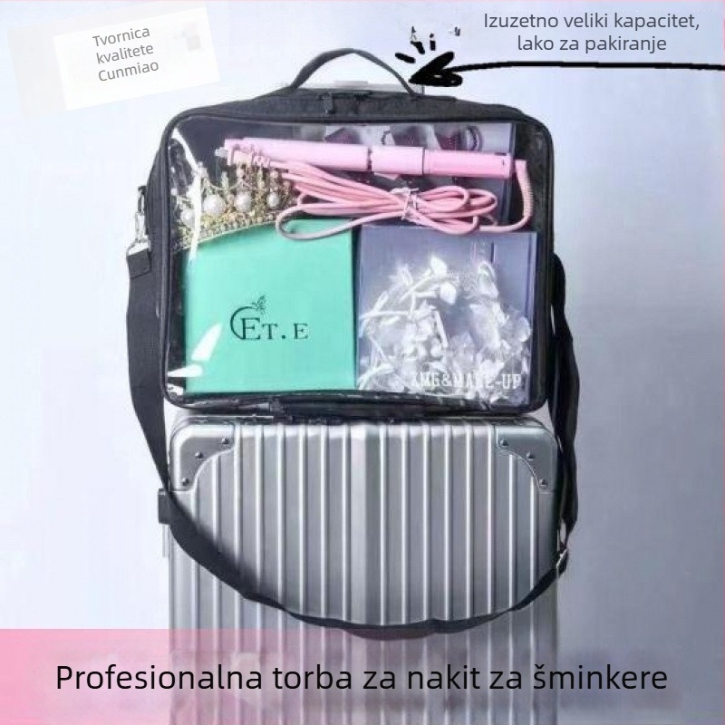 Prozirna torbica za pohranu kozmetike i vjenčanih dodataka za kosu