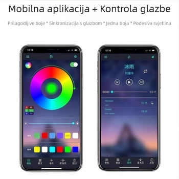 24V RGB LED traka s učinkom tekućih boja, vanjska vodootporna, epoksijom ispunjena s integriranim napajanjem, 24V