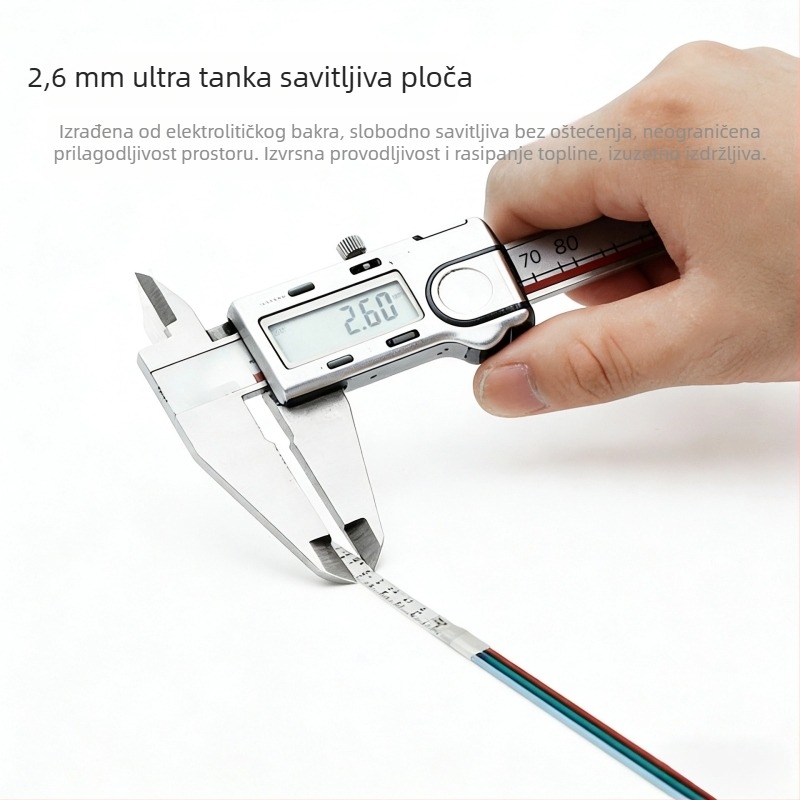 Ultra tanka 5V RGB LED traka s pojedinačnim upravljanjem, promjena boje, ambijentalno osvjetljenje, rezanje po LED-u