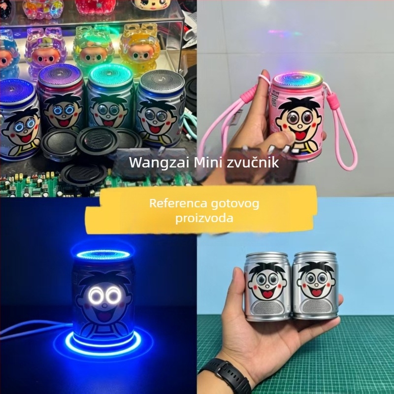 5V RGB LED trak, 20 cm, Wangzai mini zvučnik - modificirana LED rasvjetna traka s 28/32 LED dioda, unutarnje ambijentalno mekano svjetlo