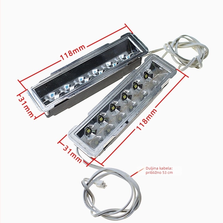Pravokutno DC12V LED svjetlo za napa s abažurom
