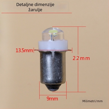 Vintage kožna navlaka lampe s E14 utičnicom, kompatibilno s 2.4V/3.6V/4.5V/6V, LED mala lampica visoke svjetline, pomoćno osvjetljenje