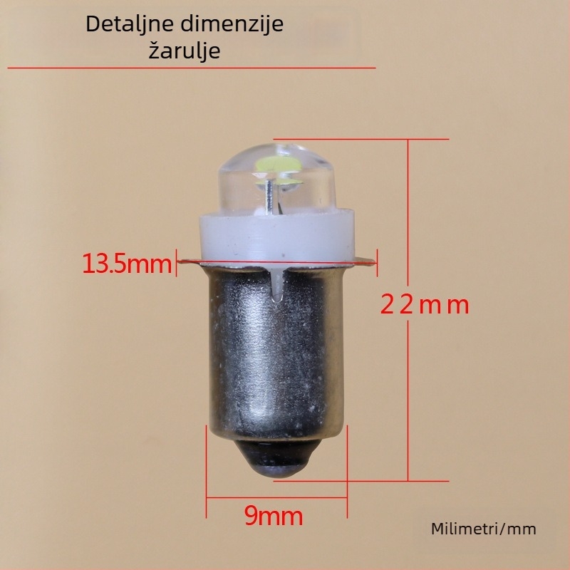 Vintage kožna navlaka lampe s E14 utičnicom, kompatibilno s 2.4V/3.6V/4.5V/6V, LED mala lampica visoke svjetline, pomoćno osvjetljenje