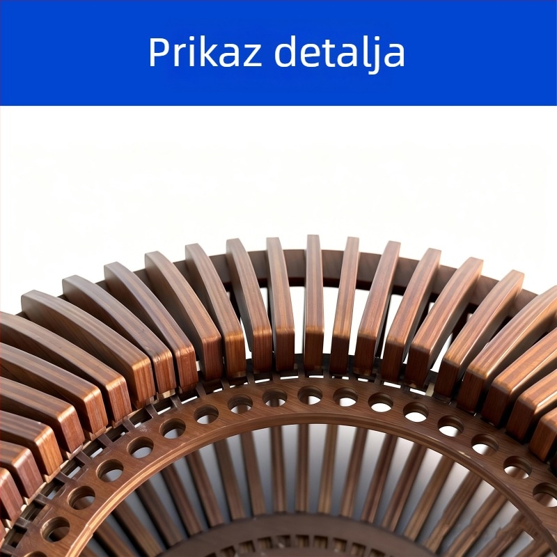 Vintage drveni abažur za viseću i podnu lampu, prirodna boja drveta, kafé stil rasvjete