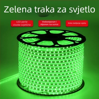 LED trak 120 LED 3528, Višebojna (crvena, plava, zelena, žuta), Vodootporna, Unutarnja/Vanjska atmosferska rasvjeta 220V