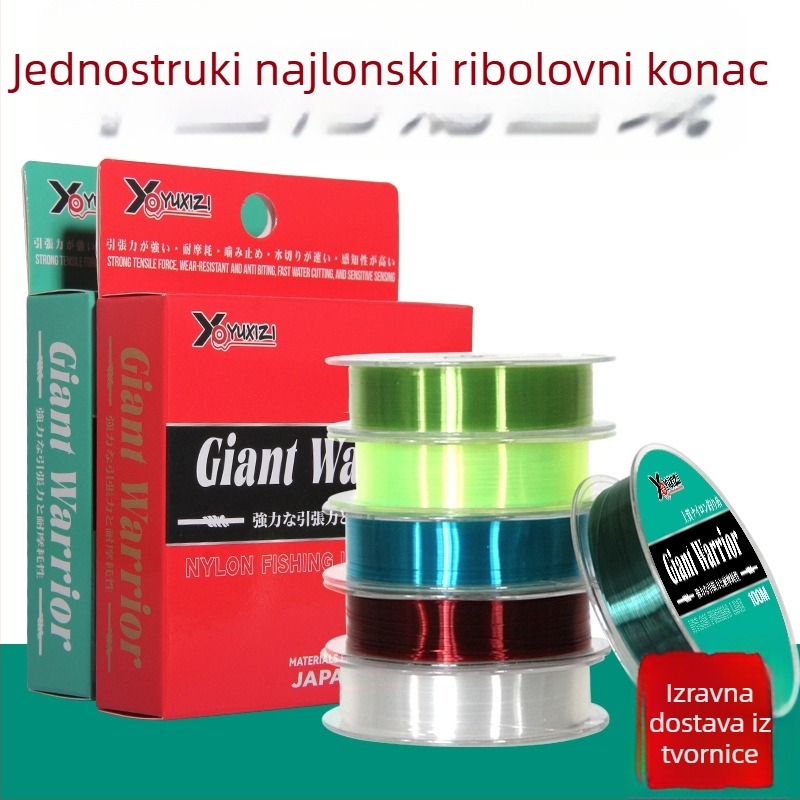 Najlon glavna ribolovna linija, mekana, bez elastana, prozirna nit za perle DIY, višebojna