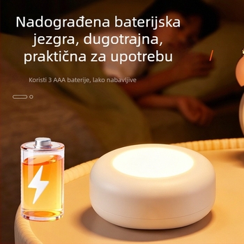 16 boja LED noćna lampica s tipkom i daljinskim upravljačem za promjenu boje, mini svjetlo za ormarić, infracrveno daljinsko upravljanje