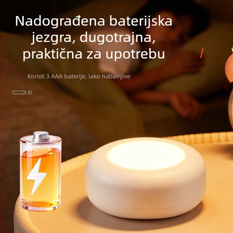 16 boja LED noćna lampica s tipkom i daljinskim upravljačem za promjenu boje, mini svjetlo za ormarić, infracrveno daljinsko upravljanje