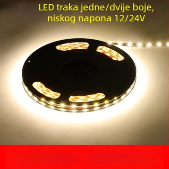 12V LED COB traka, samoljepljiva, 2835 čipovi, jednobojna i dvobojna, CRI 90 visoka, bez treperenja