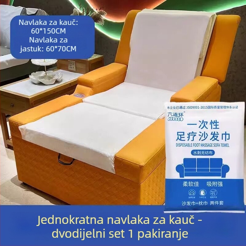 Četverodijelni set ručnika za kauč za noge, protuklizni, za pedikuru i čišćenje ušiju