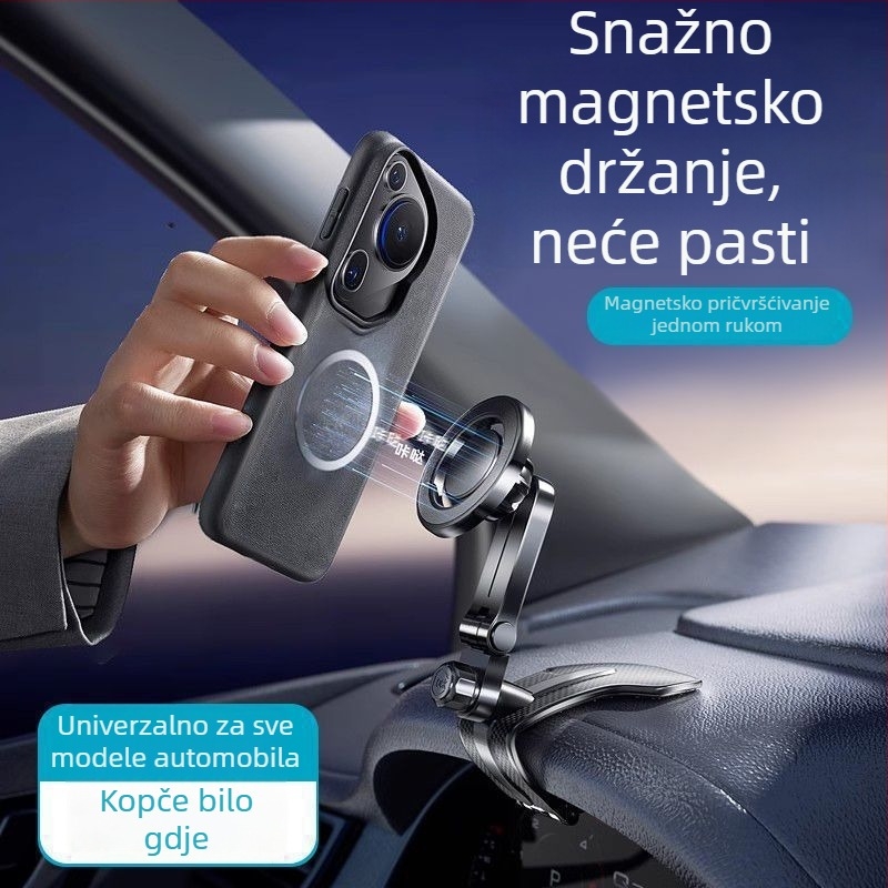 MagSafe magnetski nosač za telefon u automobilu na ploči instrumenta, 2025 novi model, univerzalno za središnju konzolu