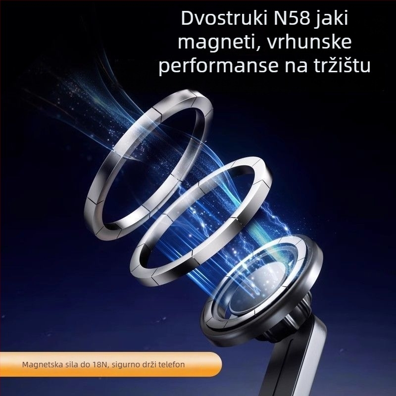 MagSafe magnetski nosač za telefon u automobilu na ploči instrumenta, 2025 novi model, univerzalno za središnju konzolu