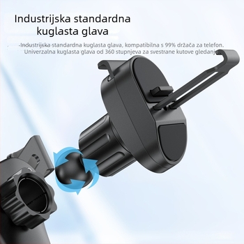 Držač za automobil za ventilaciju s klipsom, držač za navigaciju i telefon, horizontalno/vertikalno pričvršćivanje, produžni kukica, dodatak